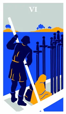 six of swords modern way tarot deck