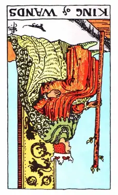 king of wands reversed