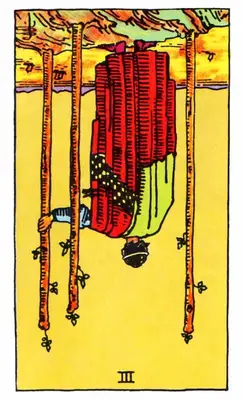three of wands reversed