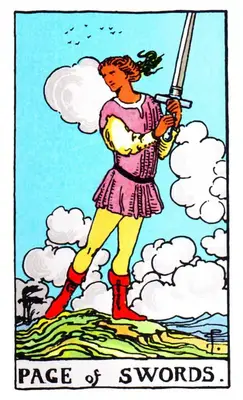 page of swords tarot card