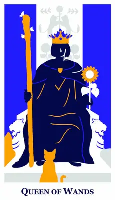 queen of wands modern way tarot deck