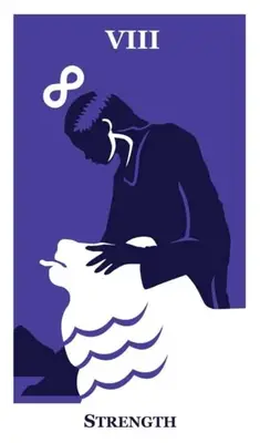 strength the modern way tarot deck cards