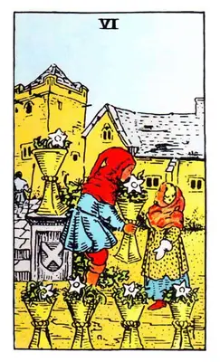 six of cups tarot card