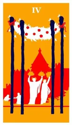 four of wands modern way tarot deck