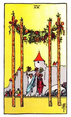 four of wands tarot card