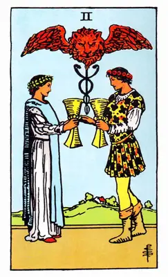 Two of Cups Tarot Card Meaning