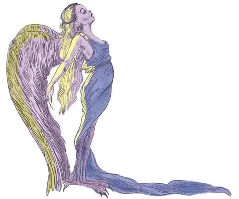 Mythical Creatures With a Human Head - Harpy