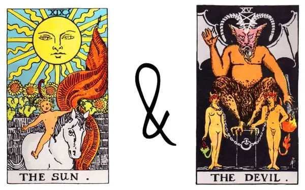 the sun and devil card combination