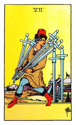 seven of swords tarot card