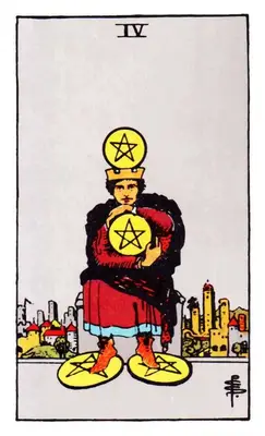 four of pentacles tarot card