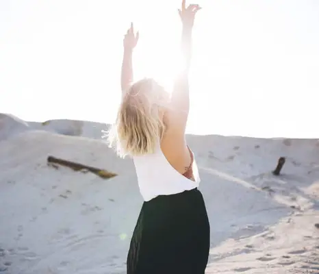 hand with little lights