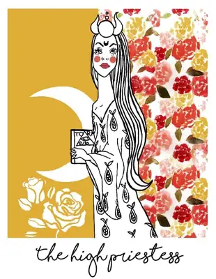 the high priestess tarot card spark joy deck