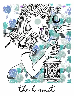 the hermit tarot card spark joy deck