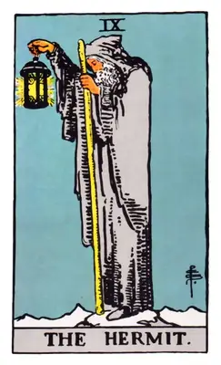 the hermit tarot card meaning rider white