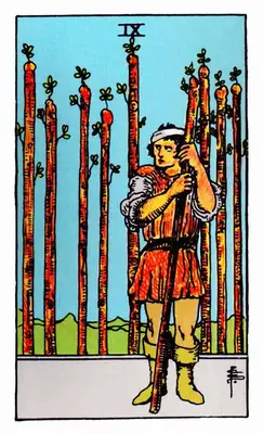 nine of wands tarot card