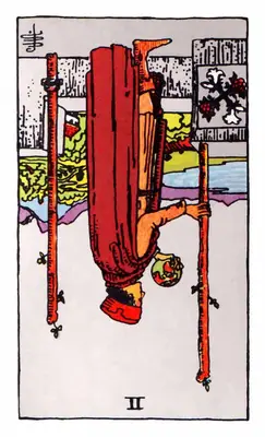 two of wands reversed