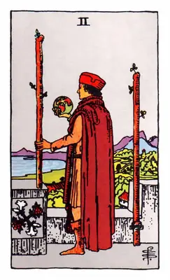two of wands tarot card