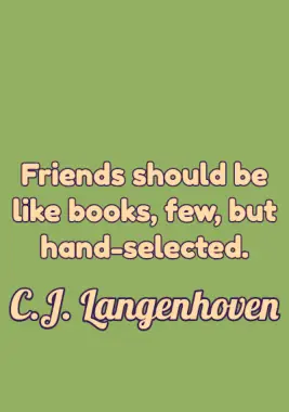 Friendship Quote by C.J. Langenhoven