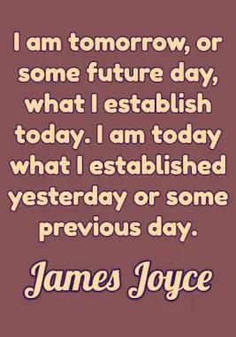 A quote by James Joyce.