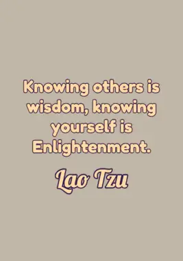 A quote by Lao Tzu.