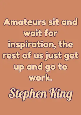 Deep Quote by Stephen King