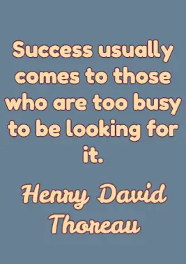 Success Quote by Henry David Thoreau