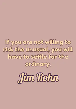 A quote for work by Jim Rohn.