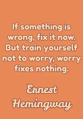 Work Quote by Ernest Hemingway