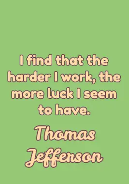 Word of Encouragement by Thomas Jefferson