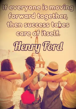 A teamwork quote by Henry Ford.