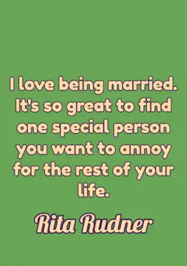 Love Quote by Rita Rudner