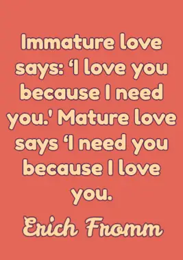 Love Quote by Erich Fromm