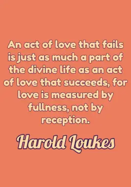 A quote by Harold Loukes.
