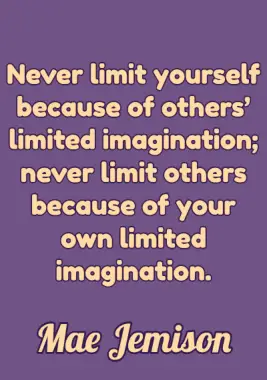 Never Give Up Quotes by Mae Jemison