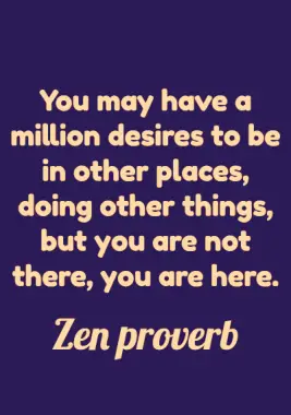 Zen Proverb on Stress